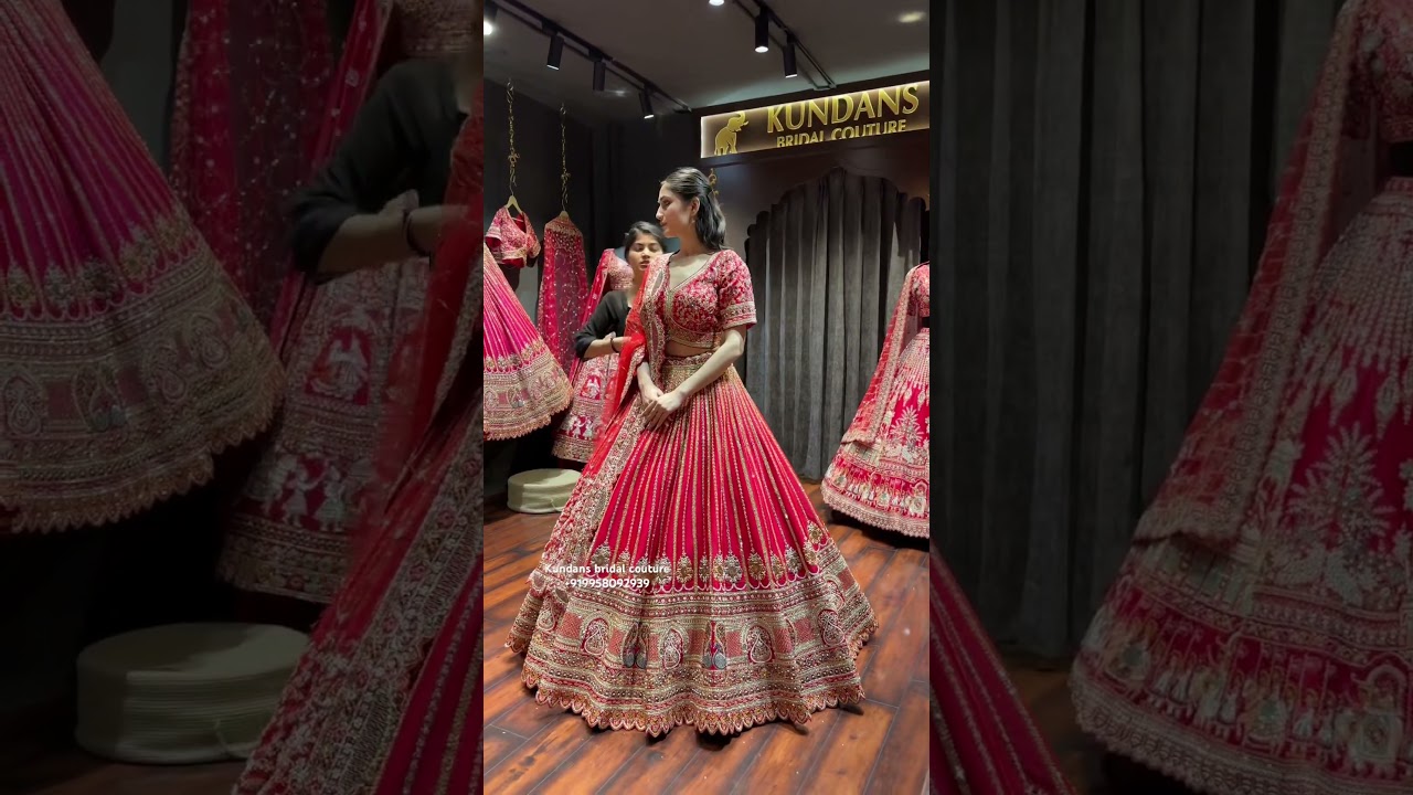 From Kundans bridal couture Chandni chowk Delhi best bridal lehenga collection ❤️