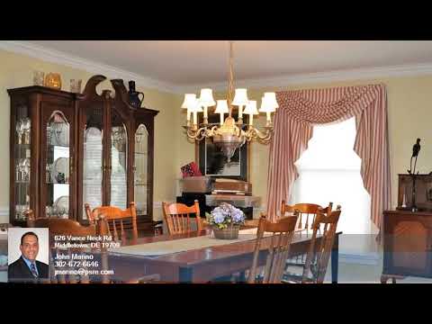 626 Vance Neck Rd, Middletown, DE home video tour