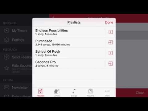 Seconds Pro - How to play a song for each set