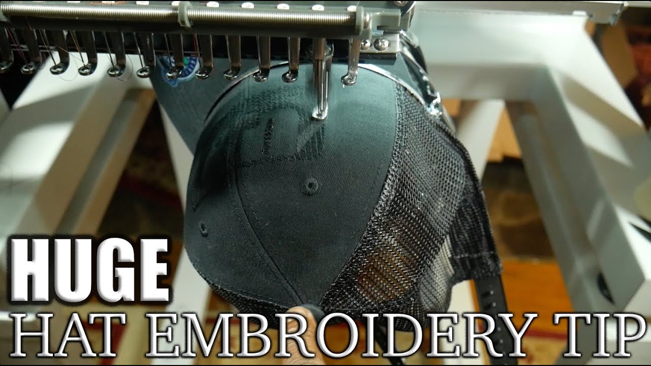 MAJOR MT1501 Hat Embroidery Tip YouTube
