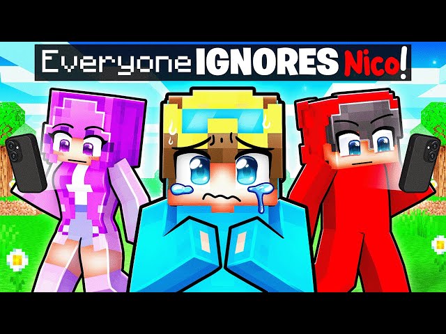 Everyone IGNORES NICO In Minecraft! - YouTube