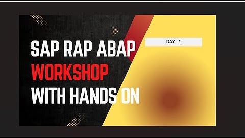 RAP ABAP WORKSHOP  DAY1   BTP ENVIRONMENT SETUP, ECLIPSE INSTALLATION, ADT , SIMPLE RAP APPLICATION