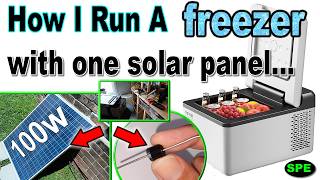 Run Small Portable Freezers with 100-Watt PV Solar Panel + Diodes