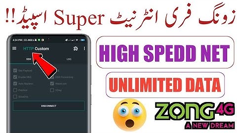 Zong Free internet Vpn | Http custom new file high Speed Zong free internet 2022 Today how to import