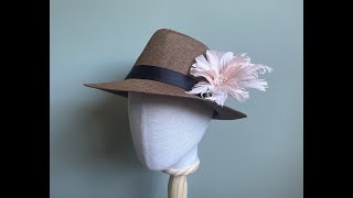 DIY Flor de Pena Encaracolada - DIY Curly Feather Flower - Chapelaria Millinery - Modelo n.2