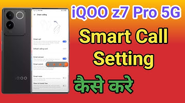 iQOO z7 Pro 5G Automatic Answer Call | How To Smart Call Setting iQOO z7 Pro 5G