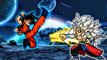 Goku Namek OP Buff (New) VS Xeno Goku V2 OP (all form) in Jump Force Mugen