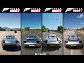 Forza Horizon 2 vs Horizon 3 vs Horizon 4 vs Horizon 5 - Porsche Carrera GT Sound Comparison