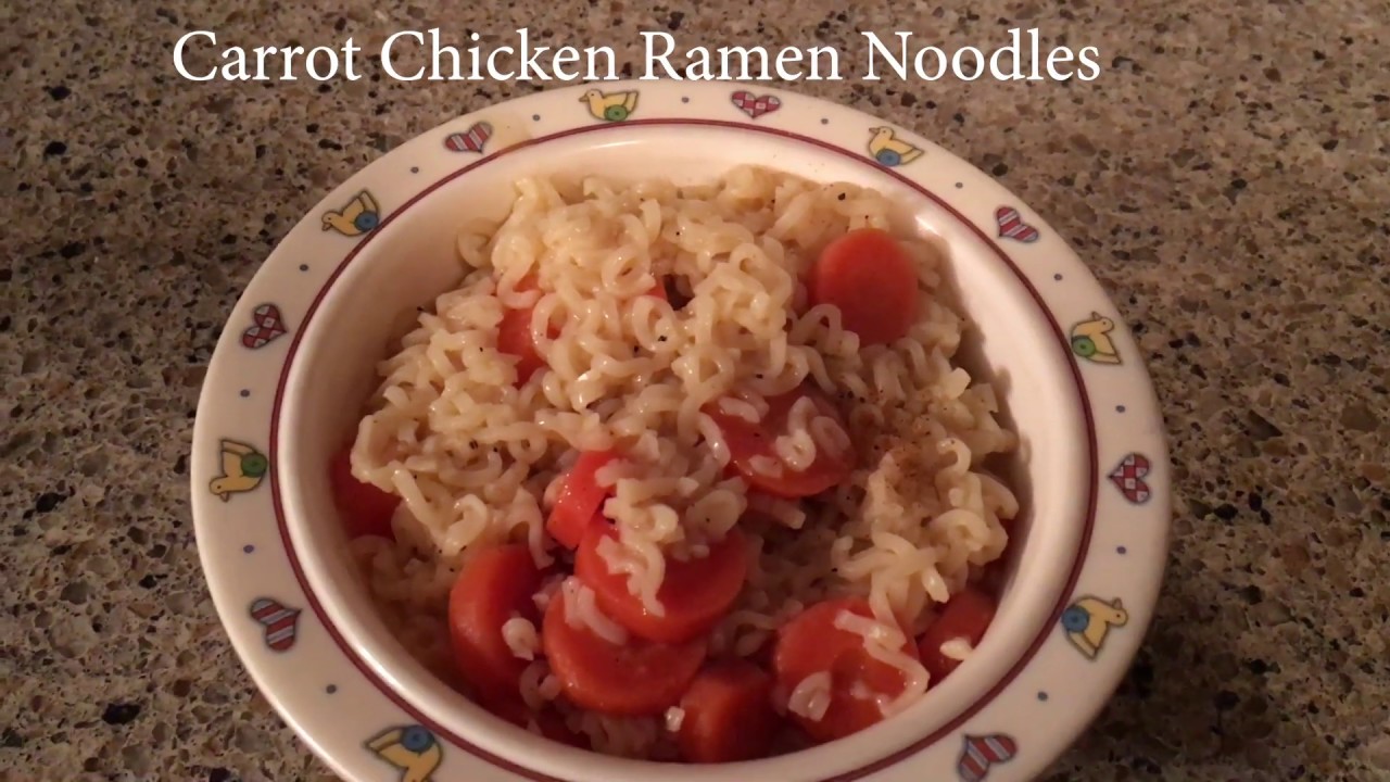 Carrot ramen noodles