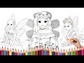 ✨ How to Color 3 Beautiful Princesses | Easy &amp; Fun Coloring Tutorial ✨