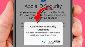 How to Fix Cannot Reset Security Questions Apple ID
