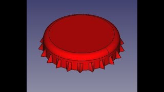 FREECAD #37 - TAMPA GARRAFA - BOTTLE CAP