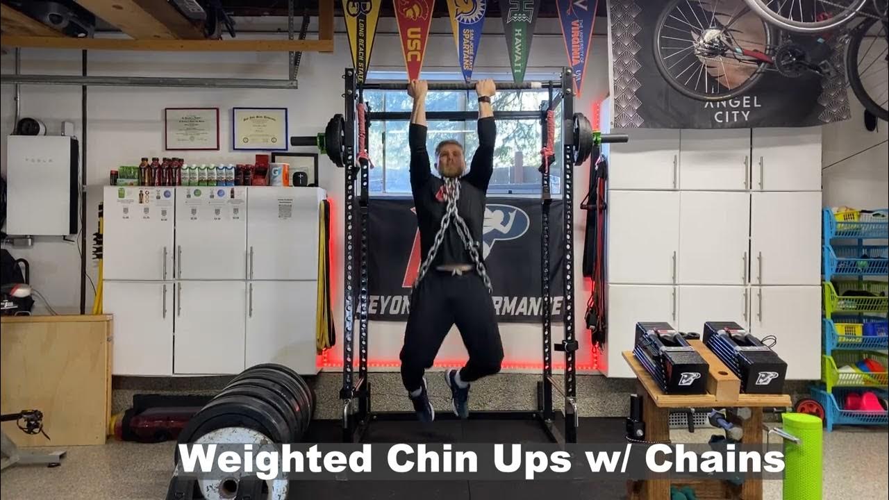 Weighted Chin Ups w/ Chains YouTube