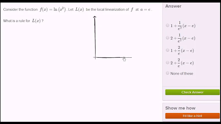 Finding a Linear Approximation (Linearization, Tangent Line Approx), Another Ex 1