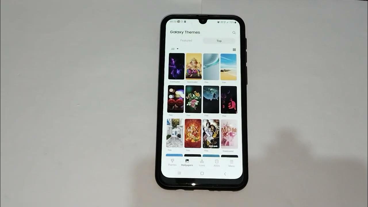 How to set lock and home screen wallpaper in Samsung galaxy m32