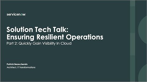 TechTalk - Ensuring Resilient IT Operations with Cloud Discovery