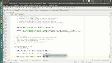 Android Kotlin Tutorial #126 - Functions - Infix notation
