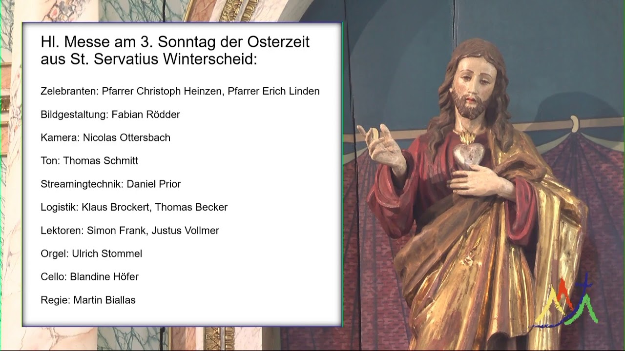 Heilige Messe am 3. Sonntag der Osterzeit - Katholischer Gottesdienst ...
