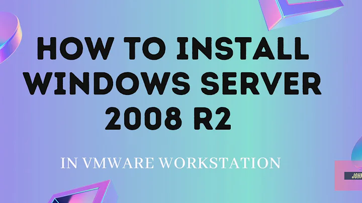 How to Install Windows Server 2008 R2 in VMWARE Workstation