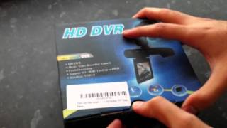 Hd Dvr Car Camera Unboxing