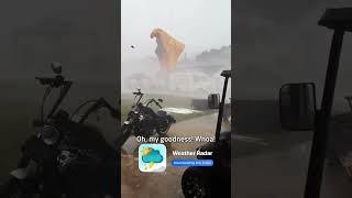Powerful Winds Cause Chaos. Weather Radar.