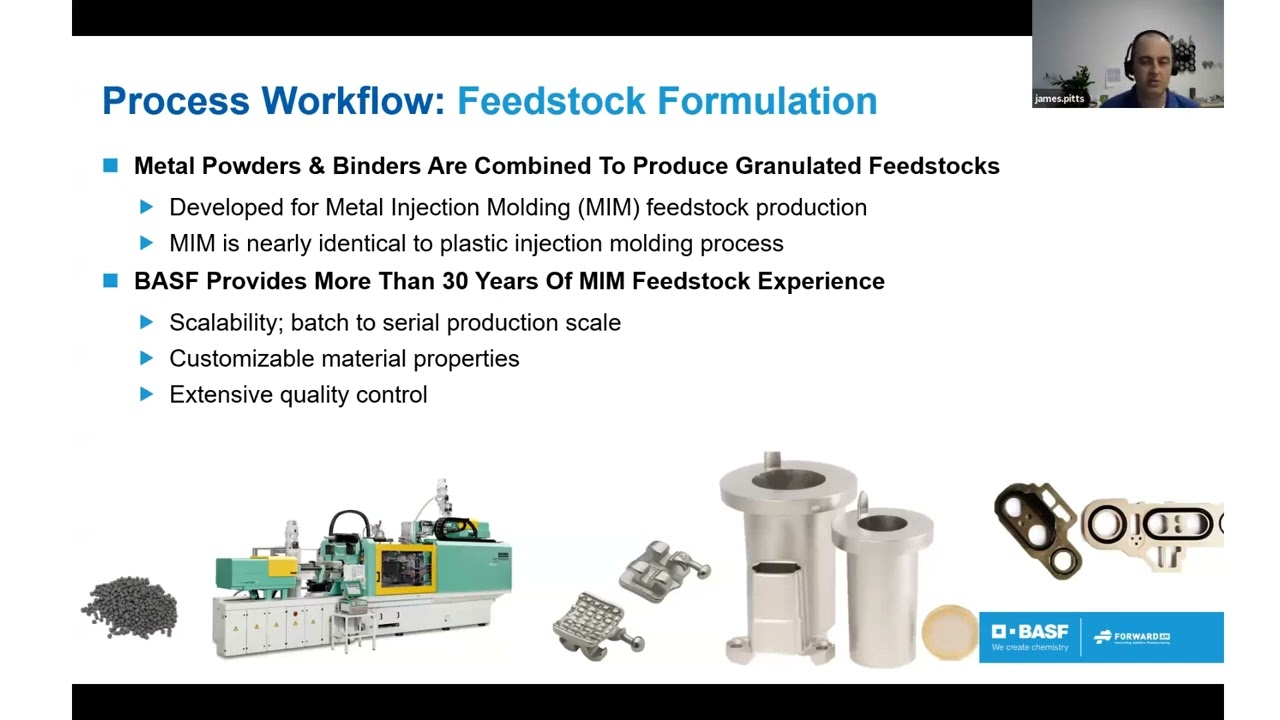 SME Chapter 069 Presents James Pitts - BASF Ops Tech Mgr. - Ultra Fusemetal FFF Printing Filament