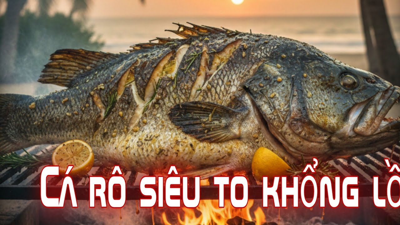 Siêu phẩm: Cá rô khổng lồ hun khói