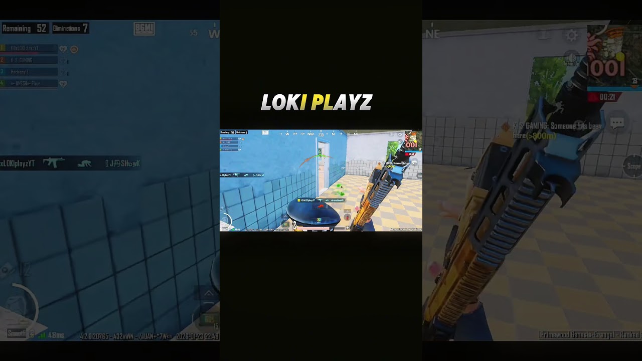 Quick 1v4 in BGMI 🤯🔥 