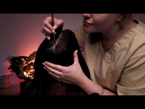 Real Person ASMR Scalp Check On My Daughter!