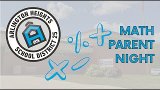 Math Parent Night in District 25 | 23 24