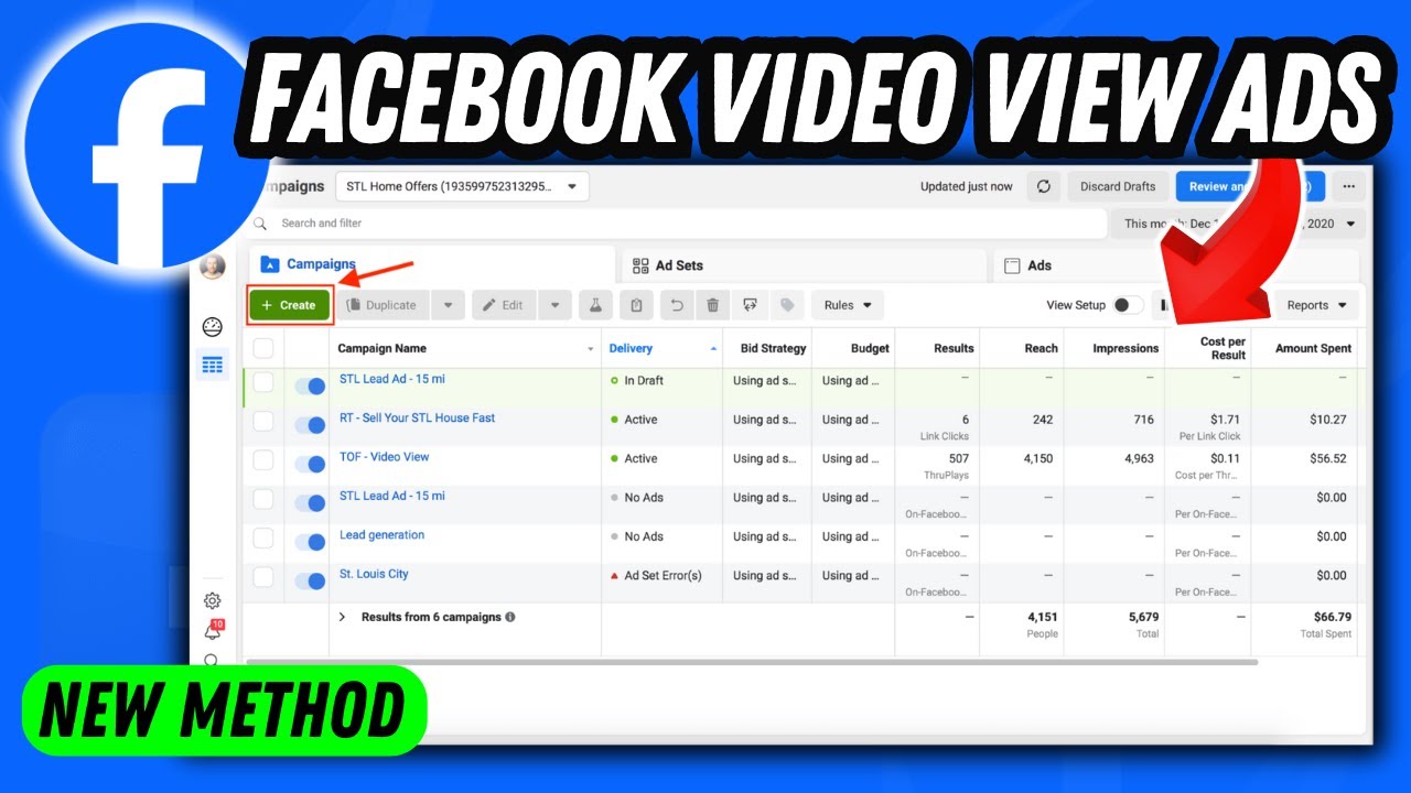 How To Setup Video Views Ads In Facebook Page | Full Guide - YouTube