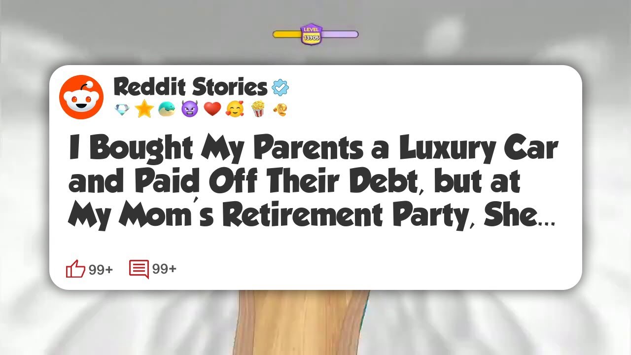 I Bought My Parents a Luxury Car and Paid Off Their Debt, but at My Mom’s Retirement Party 