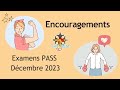 Encouragements examens pass  dcembre 2023