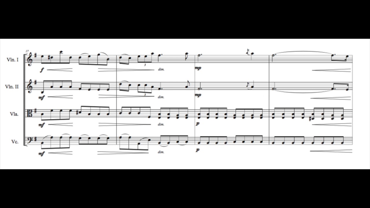 Chopin Prelude Op. 28 No.4 (String Quartet ver.) Sheet music