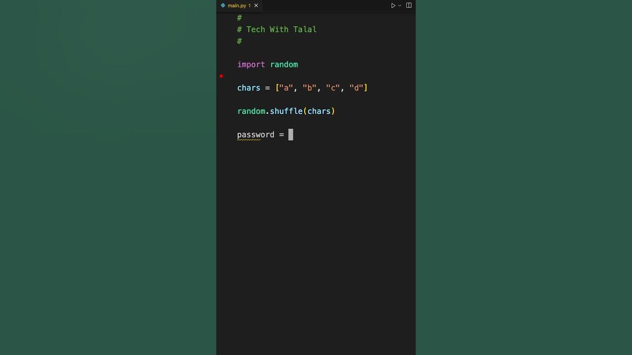 How to shuffle a list of characters #python #pythonlearning # ...