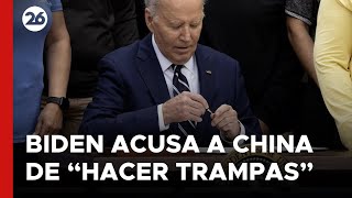 Biden acusa a China de “hacer trampas” al anunciar nuevos aranceles a productos chinos