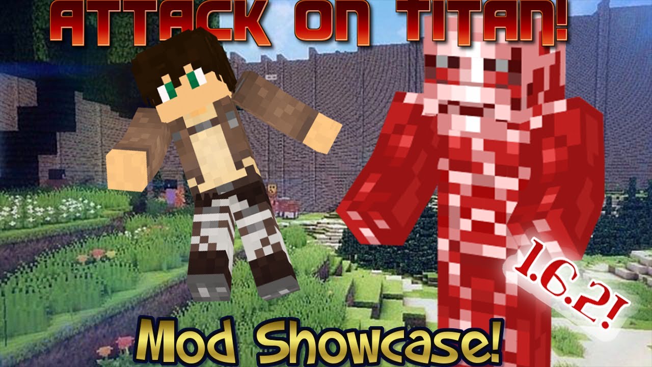 Minecraft: Attack on Titan/ Hookshot Mod Showcase! 1.6.2 