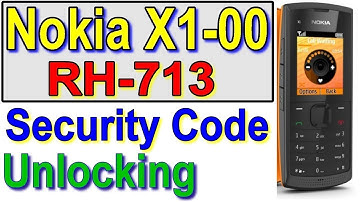 How Nokia x1-01 rm 713 Security code remove