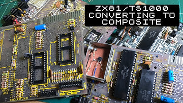 🇬🇧 ZX81/TS1000: Composite video conversion [TCE #0043]