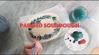 Painted Sourdough Christmas Wreath by brooke darwin 2,316 views 5 months ago 6 minutes, 31 seconds