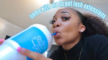 come with me to get lash extensions for the first time