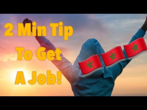 🇲🇦 2 Min Tip To Get A Job In Morocco! - YouTube