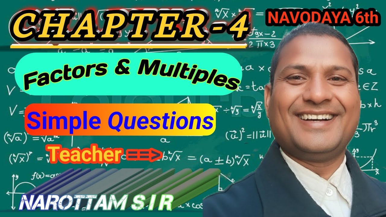 Factors and Multiples/Gunankhand aur Gunank#*Simple Questions by Narottam Sir 