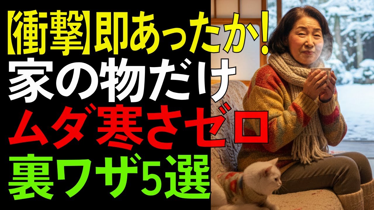 知らないと損する…家にある物で冬の冷えを解消する方法【シニア/健康】