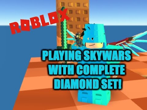 Complete Diamond Set In Roblox Skywars Everything Diamond Youtube - roblox skywars awesome teammates youtube