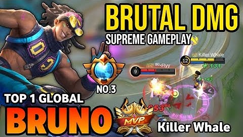 BRUNO BEST BUILD 2022 | TOP 1 GLOBAL BRUNO GAMEPLAY | MOBILE LEGENDS✓