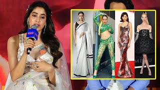 Janhvi Kapoor Reaction On Zendaya, Alia Bhatt, Urfi Javed, Anya Taylor Joy Dressing