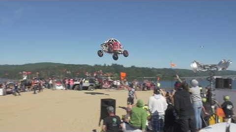 Al McBeth World Record Sand to Sand Jump in Polaris RZR XP Turbo