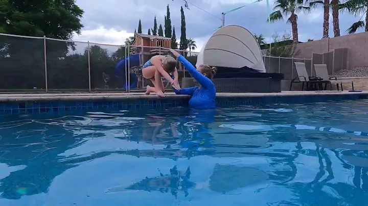 Teaching kids to swim to the bottom of the pool
