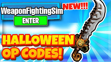 ALL NEW SECRET *HALLOWEEN* UPDATE OP CODES FOR WEAPON FIGHTING SIMULATOR ROBLOX CODES!
